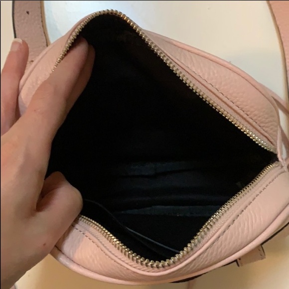 Rebecca Minkoff 3 Zip Leather Belt Bag Blush Pink - Picture 8 of 9